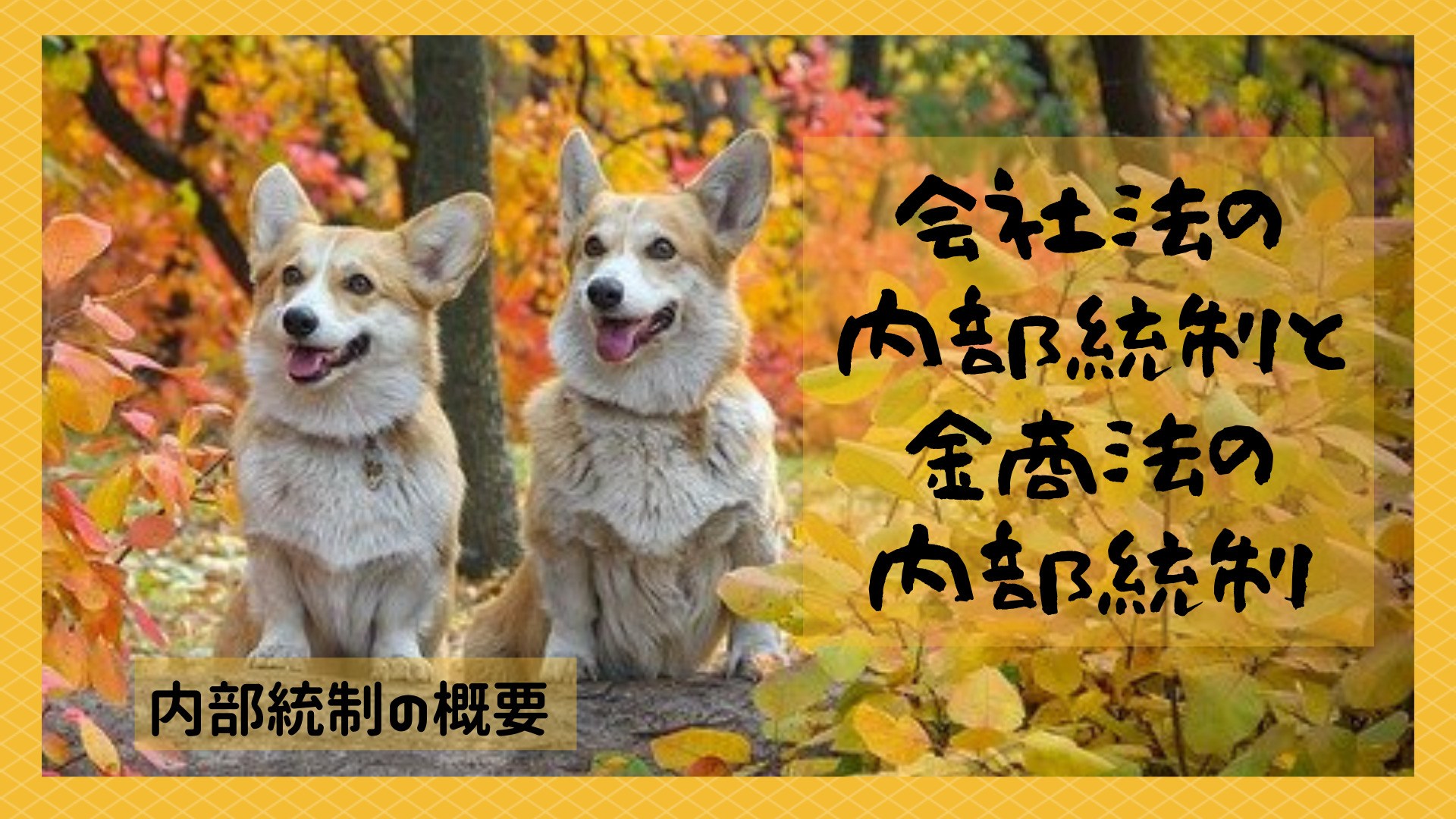 会社法の内部統制と金融商品取引法の内部統制 | 内部統制を知りたい、学びたい、理解したい